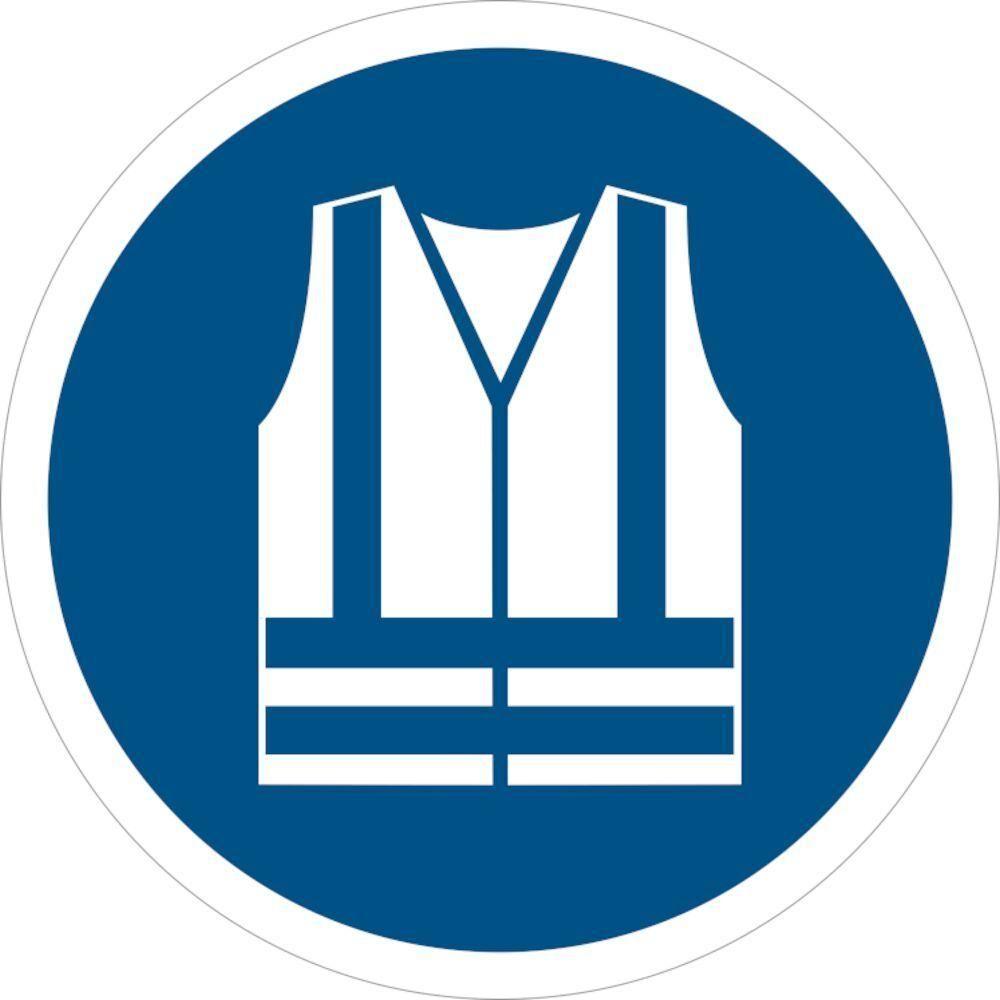 Skilt Refleksvest påbudt P289 - Sikkerhedsgiganten