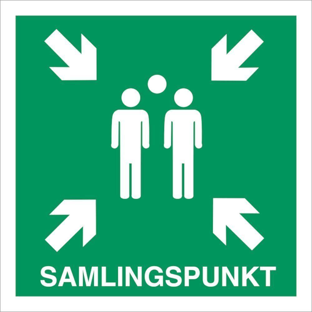 Skilt Samlingspunkt - Sikkerhedsgiganten