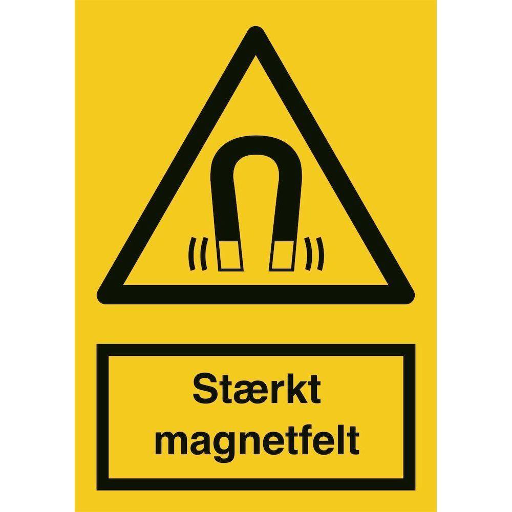 Skilt Stærkt magnetfelt - Sikkerhedsgiganten
