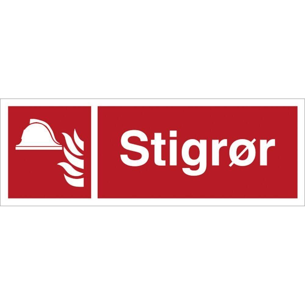 Skilt Stigrør brandskilte - Sikkerhedsgiganten