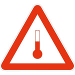 Skilt Temperature fareseddel - Sikkerhedsgiganten