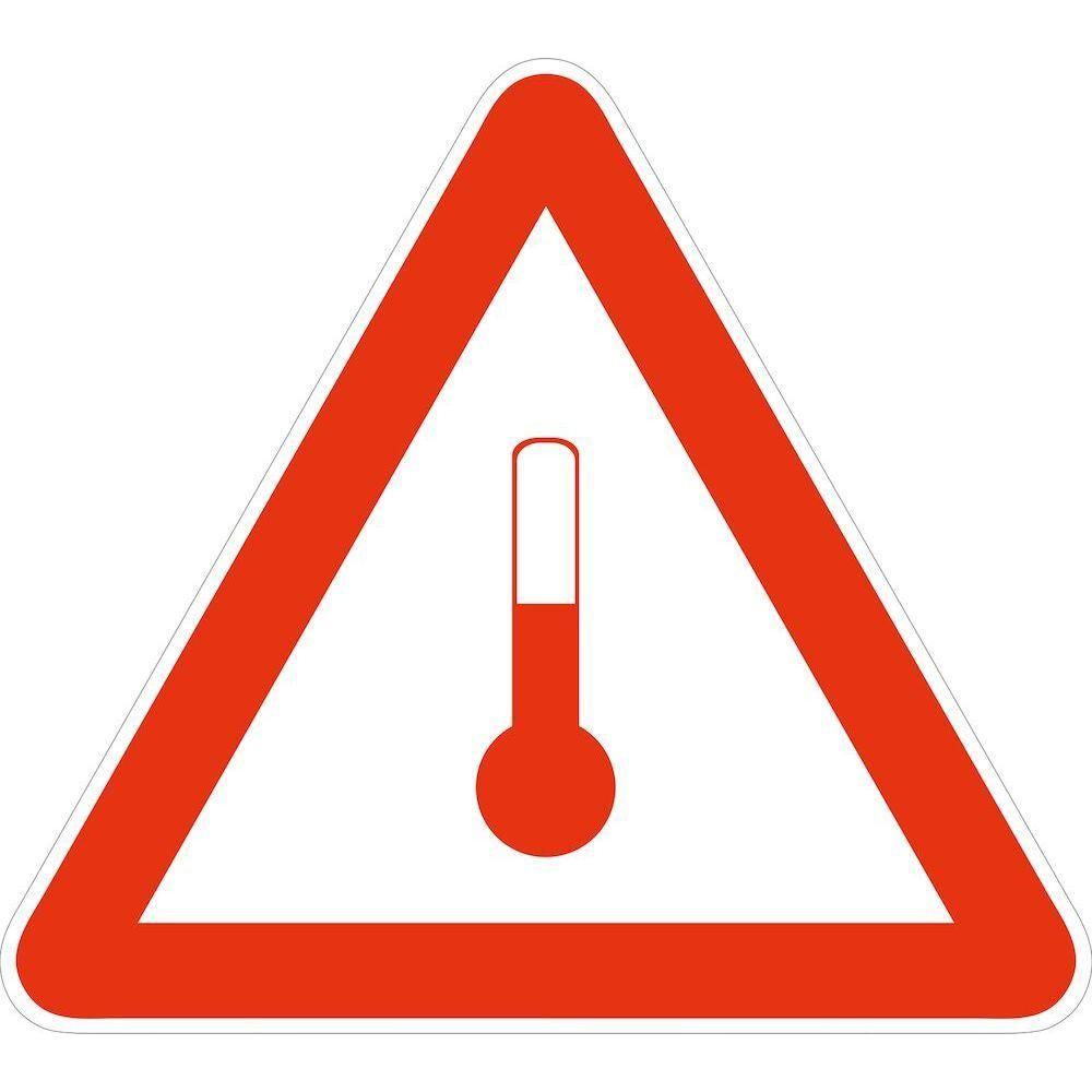 Skilt Temperature fareseddel - Sikkerhedsgiganten
