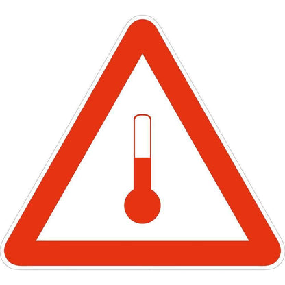 Skilt Temperature fareseddel - Sikkerhedsgiganten