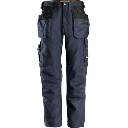 Snickers AW Bukser Canvas+ med hylsterlommer navy 6224 - Sikkerhedsgiganten