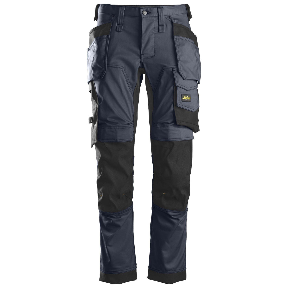 Snickers AW Bukser stretch med hylsterlommer navy/sort 6241 - Sikkerhedsgiganten