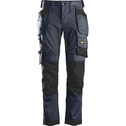 Snickers AW Bukser stretch med hylsterlommer navy/sort 6241 - Sikkerhedsgiganten