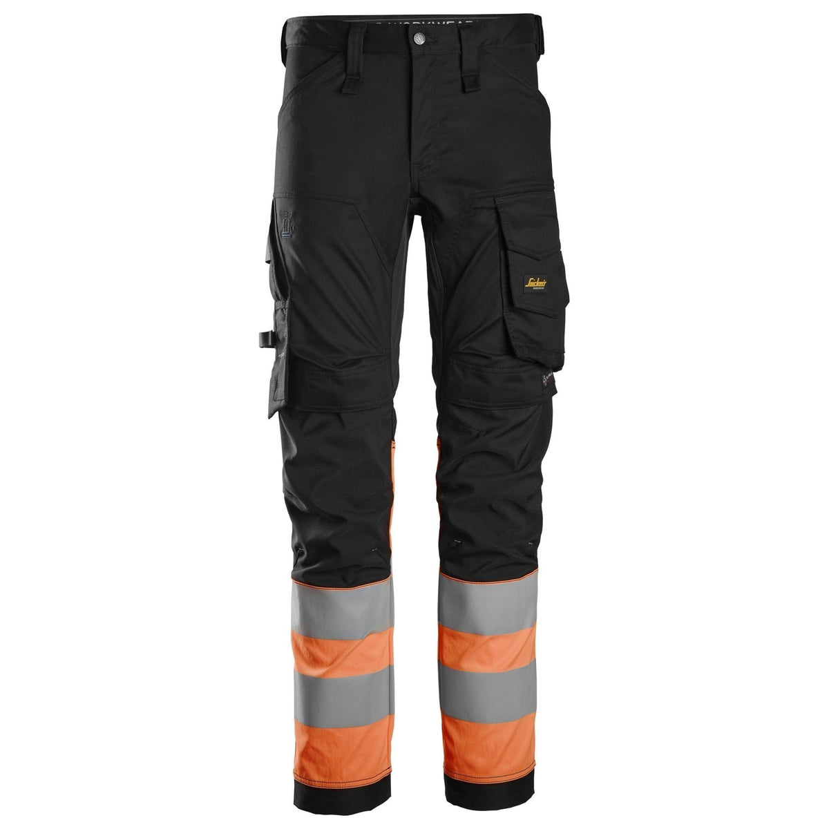 Snickers Bukser stretch Hi - Vis klasse 1 6334 - Sikkerhedsgiganten