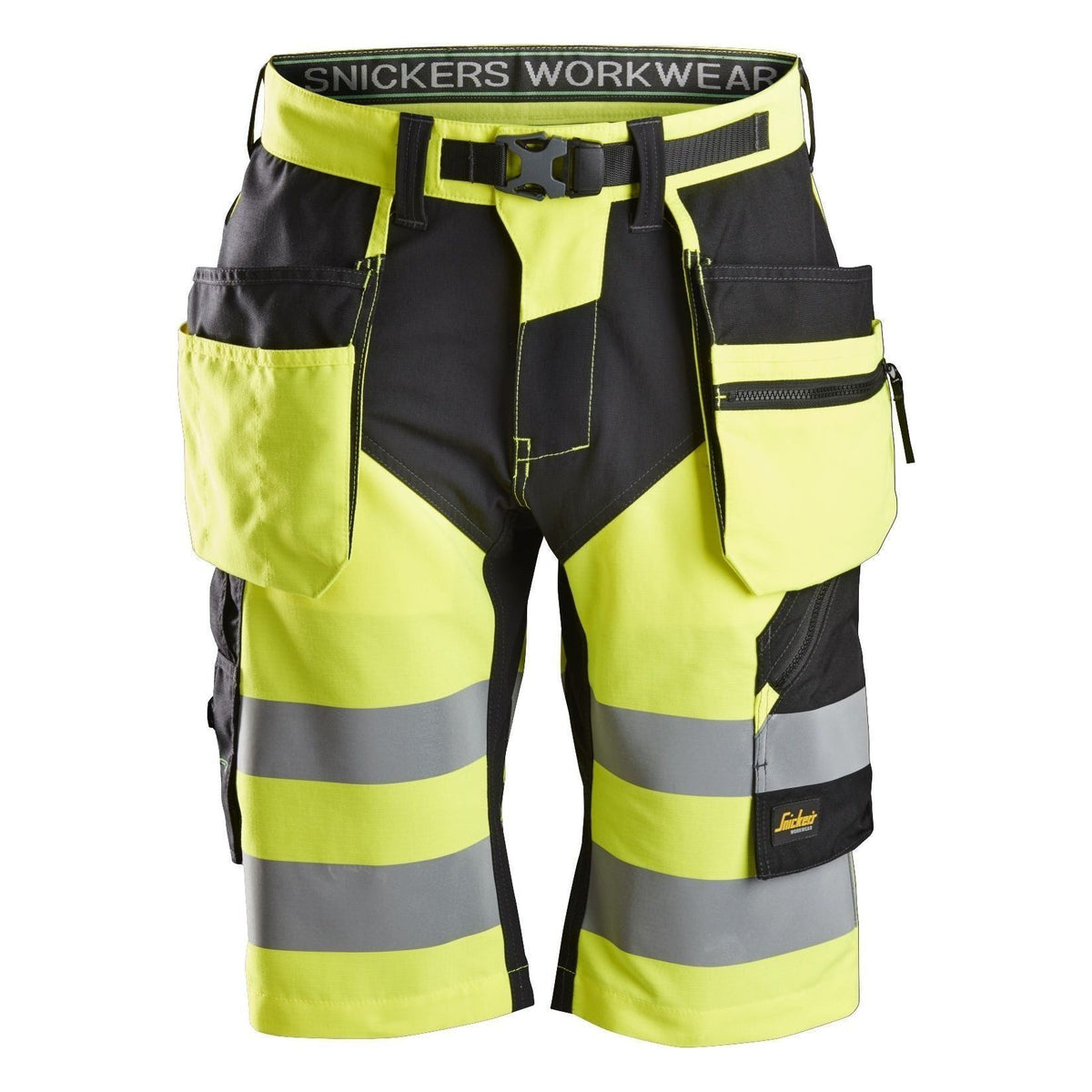Snickers FW shorts+ med hylsterlommer Hi - Vis klasse 1 6933 - Sikkerhedsgiganten