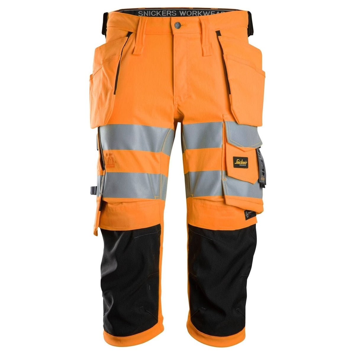 Snickers Knickers stretch Hi - Vis med hylsterlommer 6138 - Sikkerhedsgiganten