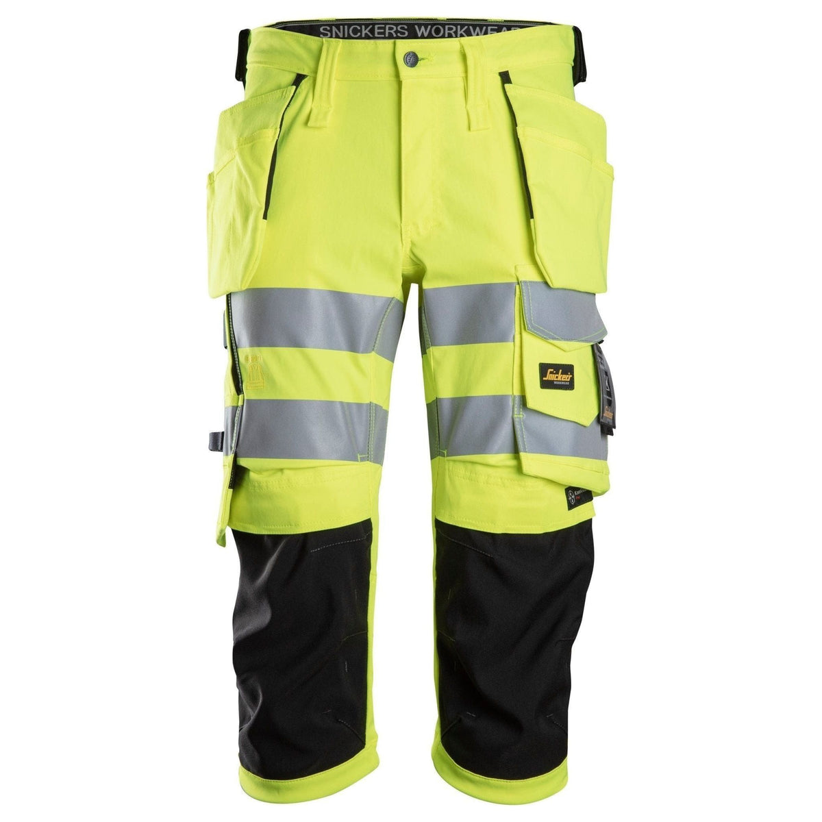Snickers Knickers stretch Hi - Vis med hylsterlommer 6138 - Sikkerhedsgiganten