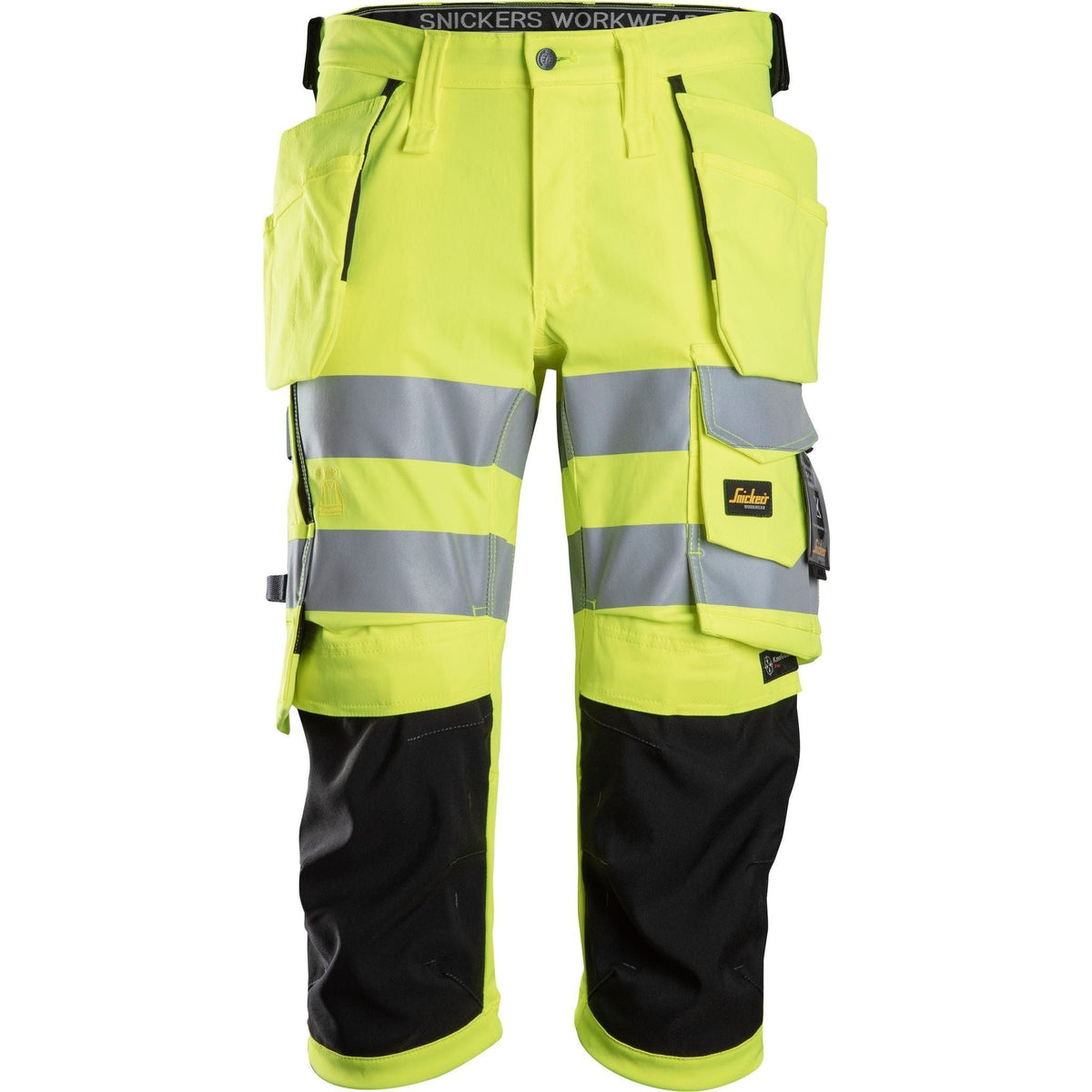 Snickers Knickers stretch Hi - Vis med hylsterlommer 6138 - Sikkerhedsgiganten