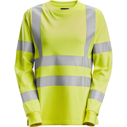 Snickers ProtecWork dame T - shirt l/æ Hi - Vis 2476 - Sikkerhedsgiganten