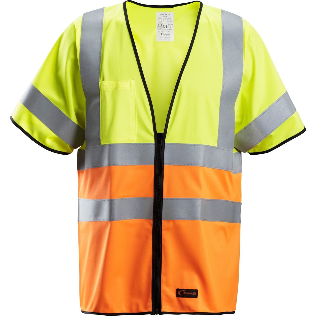 Snickers ProtecWork vest Hi - Vis klasse 2 4361 - Sikkerhedsgiganten