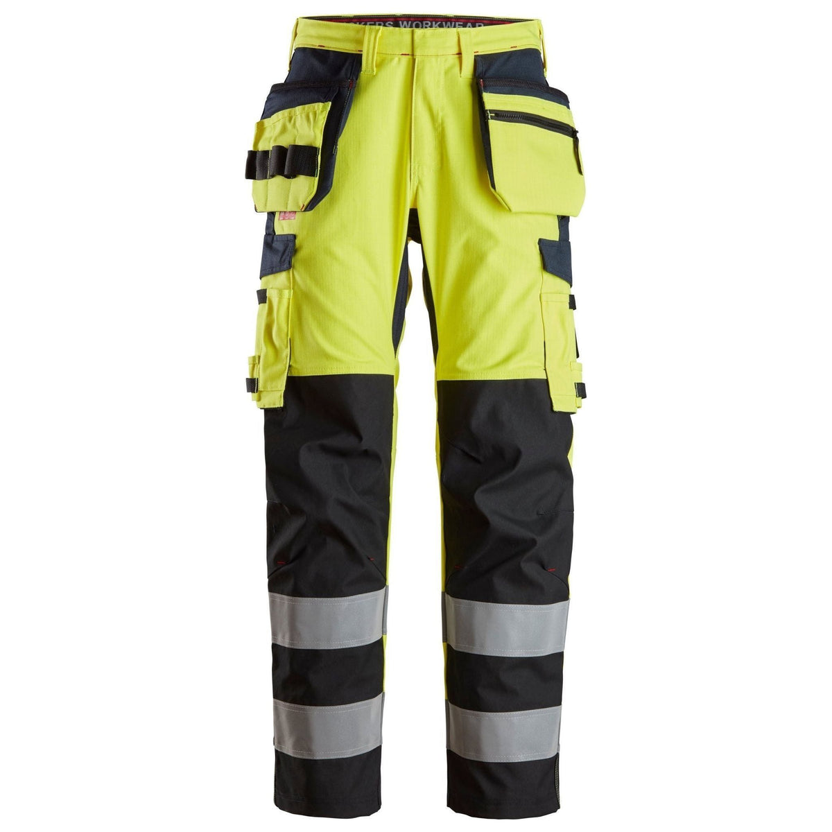 Snickers PW bukser High - Vis med hylsterlommer klasse 2 6264 - Sikkerhedsgiganten
