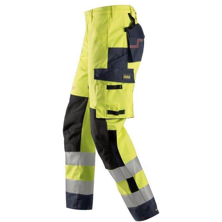 Snickers PW skalbuks Hi - Vis klasse 2 6563 - Sikkerhedsgiganten