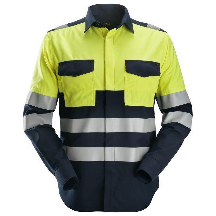 Snickers PW skjorte Hi - Vis klasse 1 8560 - Sikkerhedsgiganten