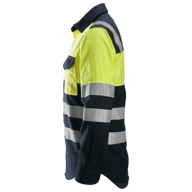 Snickers PW skjorte Hi - Vis klasse 1 8560 - Sikkerhedsgiganten
