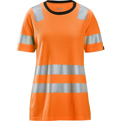 Snickers T - shirt dame Hi - Vis klasse 2 2537 - Sikkerhedsgiganten