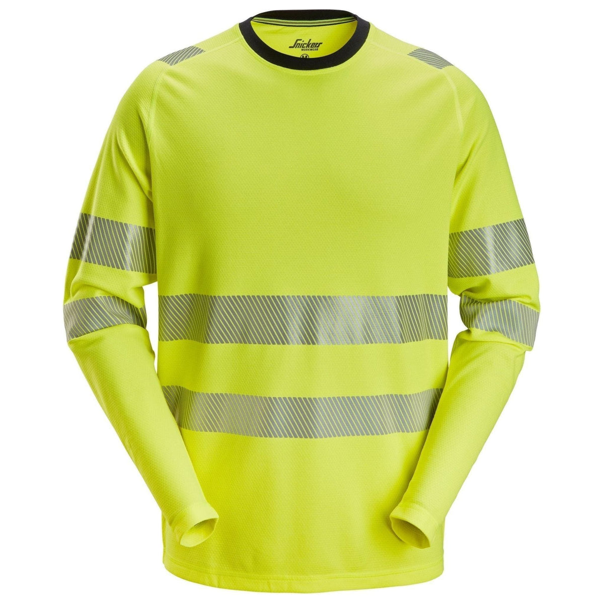 Snickers T - shirt Hi - Vis m/lange ærmer 2431 - Sikkerhedsgiganten