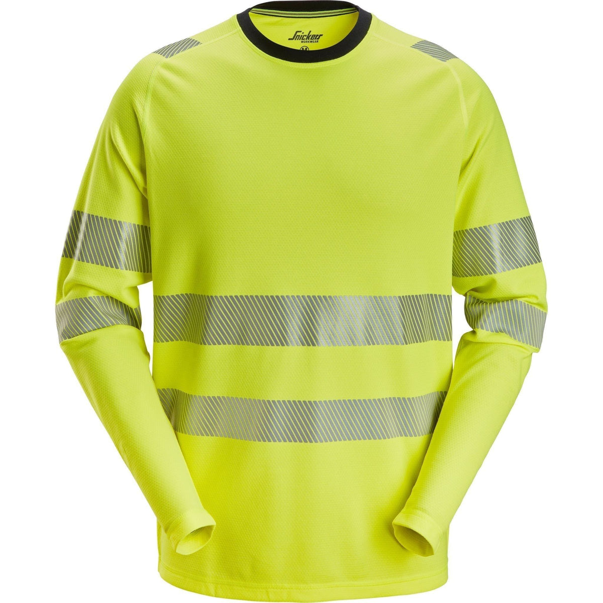 Snickers T - shirt Hi - Vis m/lange ærmer 2431 - Sikkerhedsgiganten