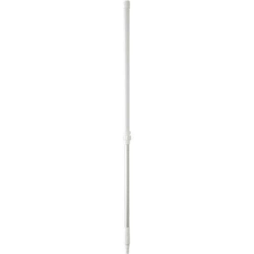 Teleskopskaft med gevind, Vikan, hvid, PP/aluminium, 125 - 181 cm - 158 - 278 cm - Sikkerhedsgiganten
