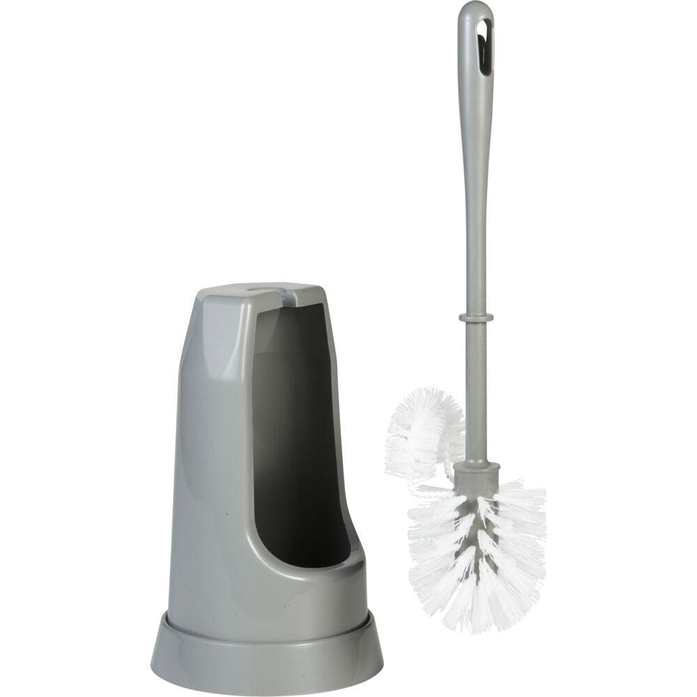 Toiletbørste, Vikan, 40x13x13cm, grå, PP - Sikkerhedsgiganten