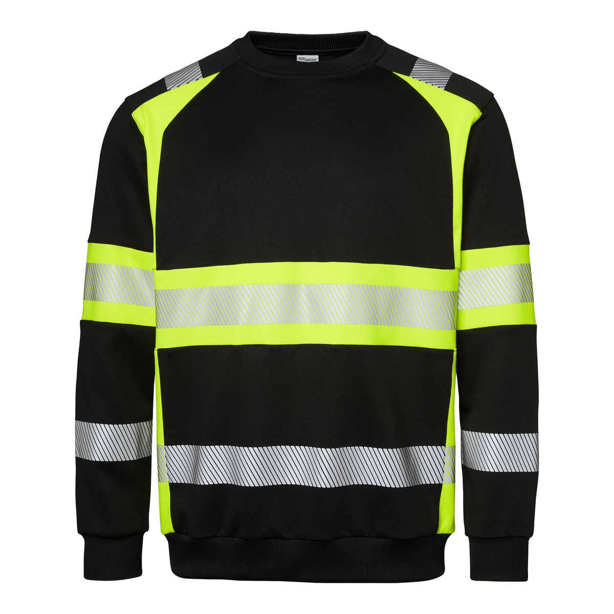 Top Swede Sweatshirt Sort/Hi - His Gul 602 - Sikkerhedsgiganten Sweatshirt