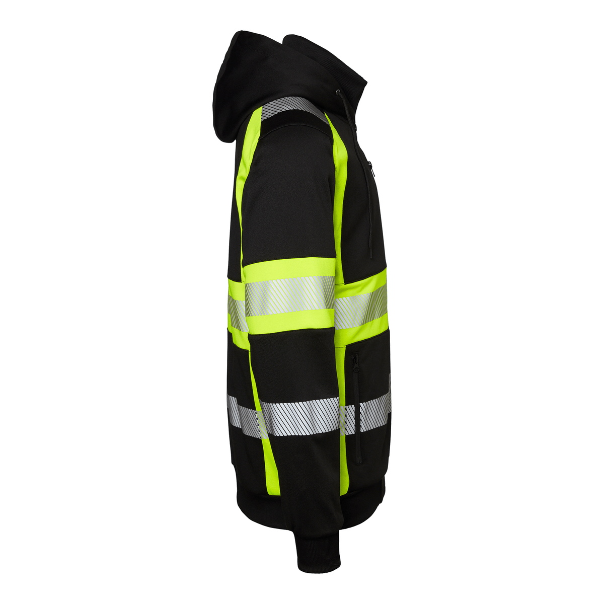 Top Swede Sweatshirt Sort/Hi - Vis Gul 603 - Sikkerhedsgiganten Sweatshirt