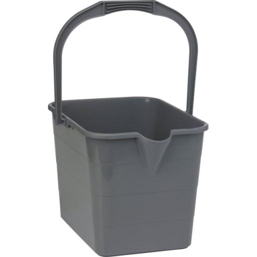 Vikan Ergoclean Moppespand 32x29x25cm, 15 l, grå, PP, med hældetud 375018 - Sikkerhedsgiganten