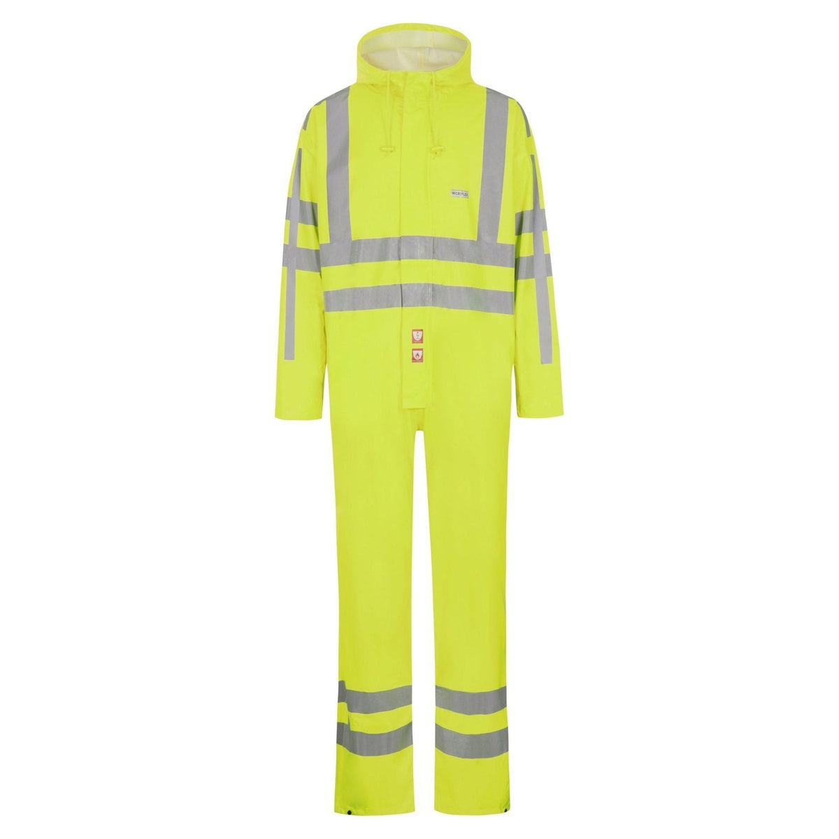 Lyngsøe brandhæmmende Hi - vis regnkedeldragt m. RWS - Reflekser PU FR - LR57 - RWS - Sikkerhedsgiganten