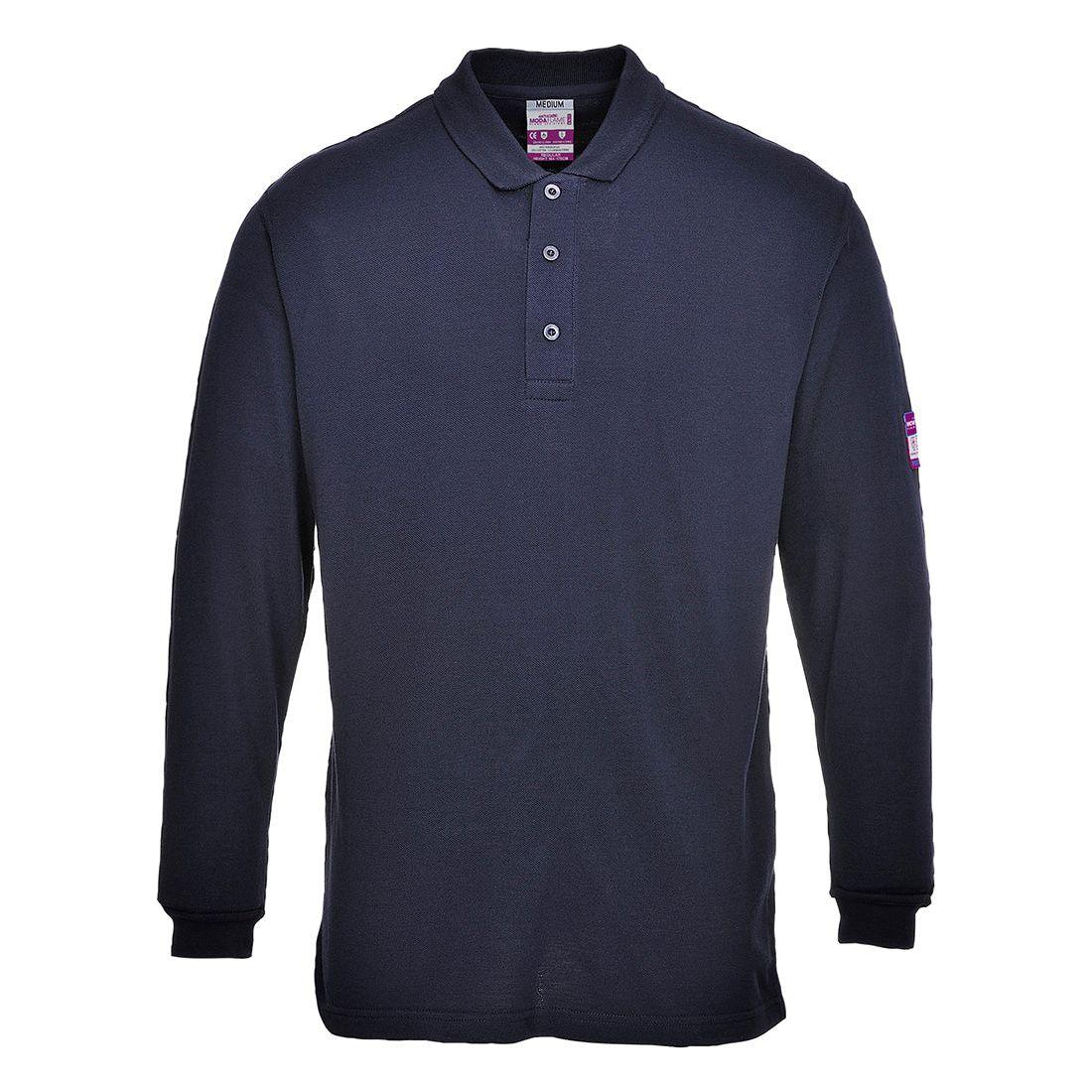 Portwest Flamme resident antistatisk langærmet polo shirts FR10 - Sikkerhedsgiganten